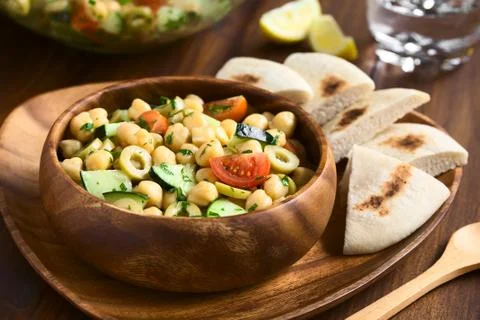 Chickpea Salad Stock Photos