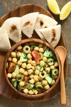 Chickpea Salad Stock Photos