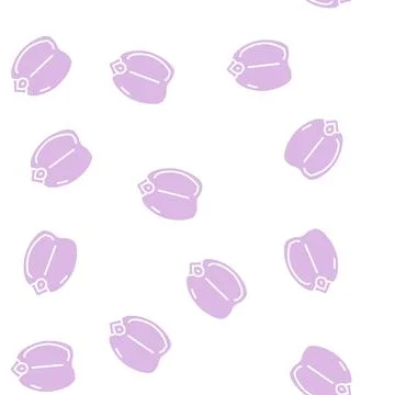 Chickpea seed glyph seamless pattern Stock Illustration