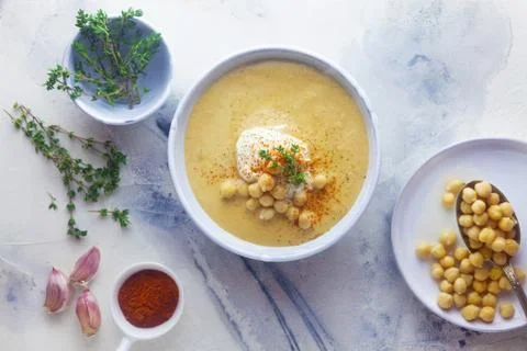 Chickpea Soup Foto stock