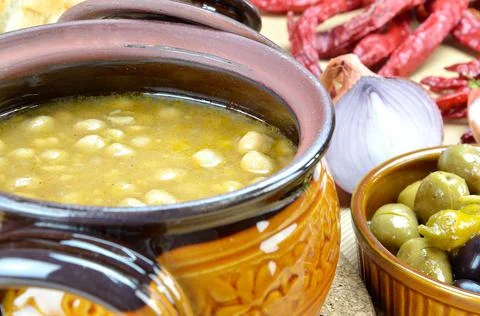 Chickpea soup Foto stock