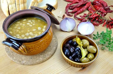 Chickpea soup Stock Photos