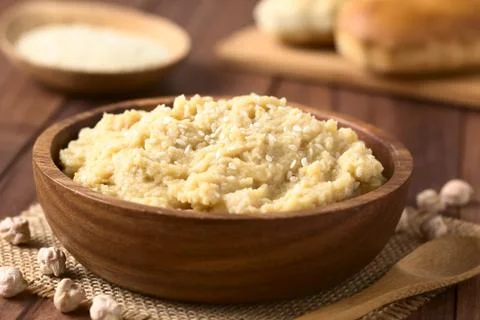 Chickpea Spread or Hummus Stock Photos