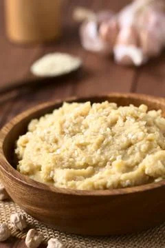 Chickpea Spread or Hummus Stock Photos