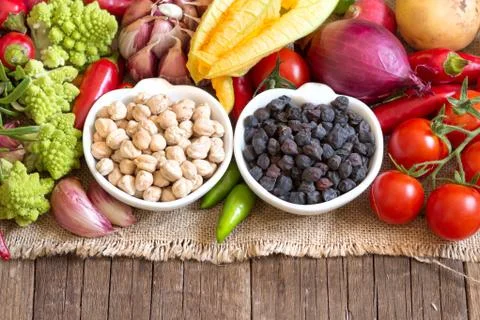Chickpea with vegetables Stock Photos
