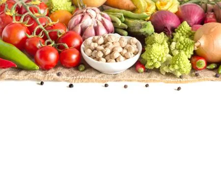Chickpea with vegetables Stock Photos