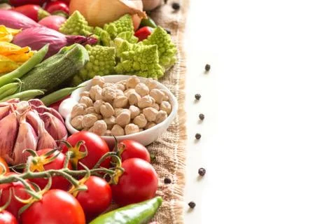 Chickpea with vegetables Stock Photos