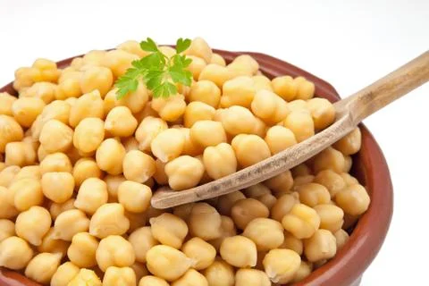 Chickpeas cooked Stock Photos