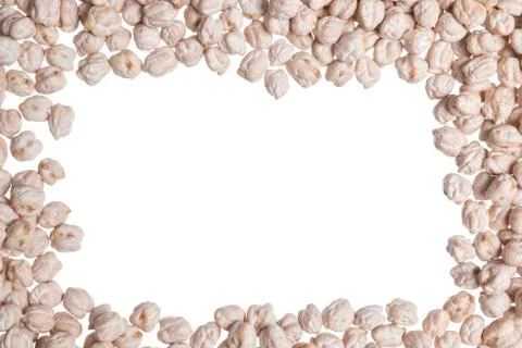 Chickpeas frame Stock Photos