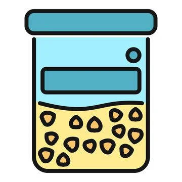 Chickpeas jar icon vector illustration design Stock Illustration