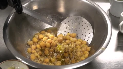 Chickpeas Preparation Stock Footage 319951484