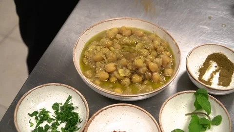 Chickpeas with Spices Stock Footage 319951498