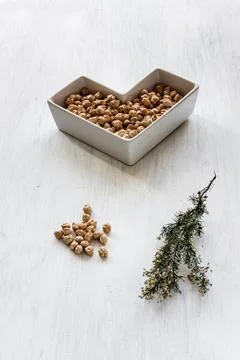 Chickpeas with thyme Stock Photos