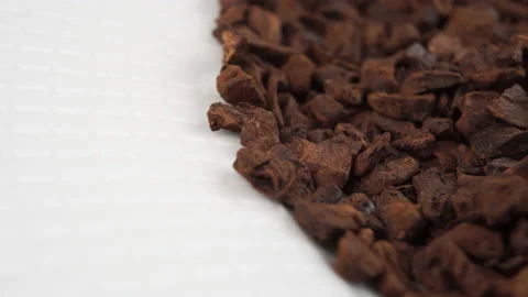 Chicory close-up. Natural sublimated instant chicorium root in a white plate Stock Footage 152148514