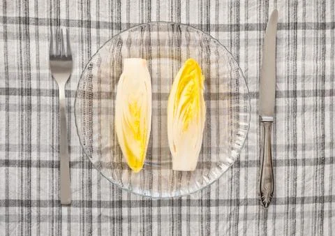 Chicory vegetable poor meal Stock Photos