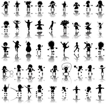 Chidren icons Illustrazione stock