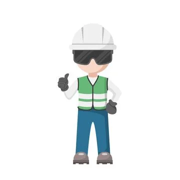 Chief civil engineer construction design. Work supervisor Stock Illustration