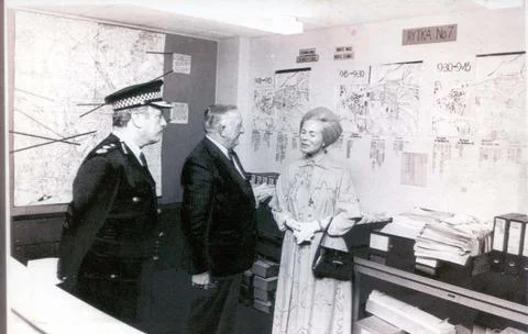 Chief Constable Ronald Gregory And Assistant Chief Constable Of West Yorkshire P Stock Photos
