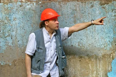 The chief of constructions Stock Photos