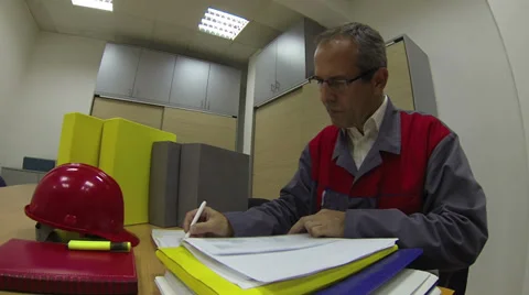 Chief Executive Officer At Work Stock Footage 36909234