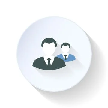 Chief flat icon Stock Illustration