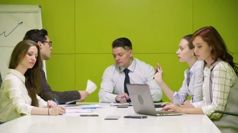 Chief manager shake hand to the partner because of success deal and sign Stock Footage 82584499