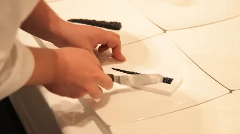 Chief preparing dishes Stock Footage 63603890