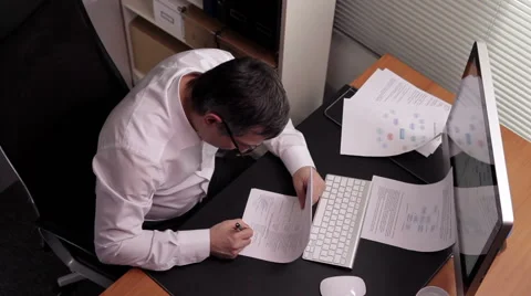 Chief signed working papers Stock Footage 46105075