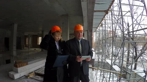 Chief signs the documents. Below drive cars. Video stock 58686043