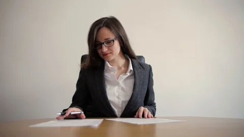 The chief signs the documents Stock Footage 129906893
