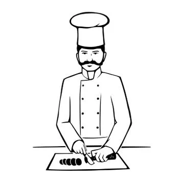 Chief at work Stock Illustration