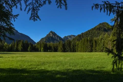 Chiemgau Mountains Stock Photos