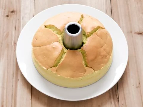 Chiffon cake Stock Photos