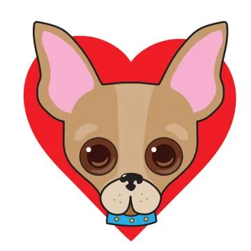 Chihuahua Face Stock Illustration