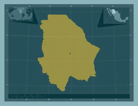 Chihuahua, Mexico. Solid color shape Stock Illustration