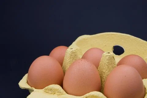 Chiken Eggs Pack Stock Photos