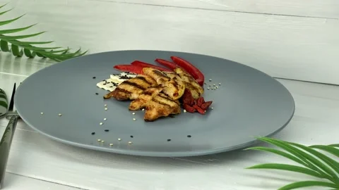 Chiken grilled Stock Footage 148230991