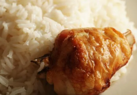 Chiken with rice Stock Photos