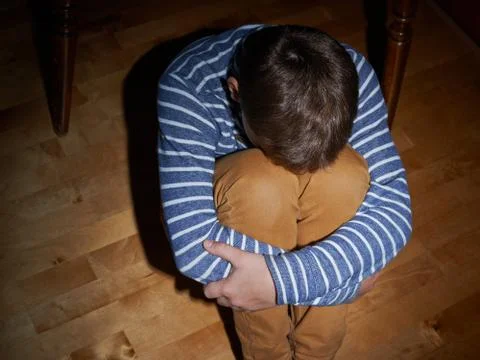 Child abuse composition Stock Photos