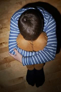 Child abuse composition Stock Photos