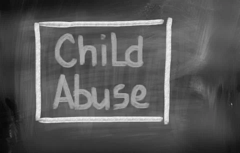 Child abuse concept Stock Illustration