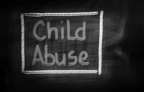 Child abuse concept Stock Illustration