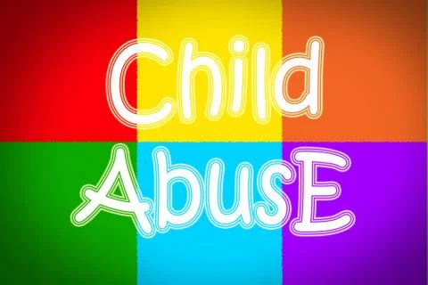 Child abuse concept Stock Illustration
