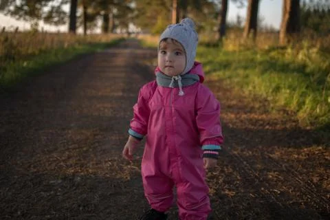 Child alone in the park Stock Photos