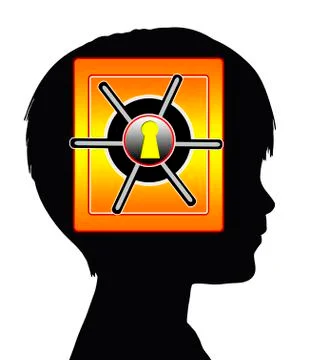 Child with Amnesia Stock Illustration