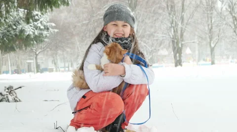 Child and cat Stock Footage 59113055