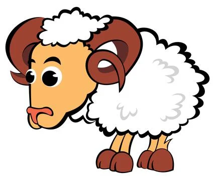 Child aries drawing Stock Illustration