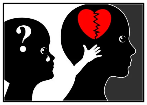 Child asking for Forgiveness Stock Illustration