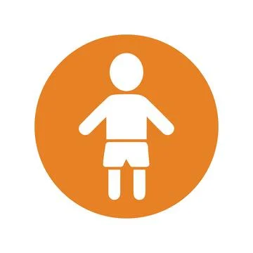 Child, baby vector icon, vector graphics Stock Illustration