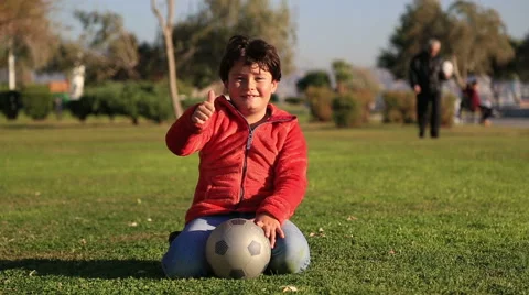 Child with a ball 11 Stock Footage 56567828